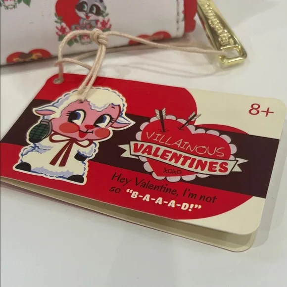Loungefly Funko Villainous Valentines Heart Character Print Backpack & Wallet - Picture 5 of 10